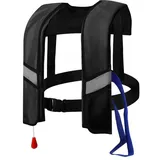 Vollautomatische Rettungsweste | Lebensjacken Automatische aufblasbare Nylonverstellbare Schnalle Schwimmweste mit reflektierenden Streifen | Wassersportweste für Erwachsene, Kinder