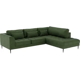 TRENDMANUFAKTUR Eckcouch Polyester 2-Sitzer Grün