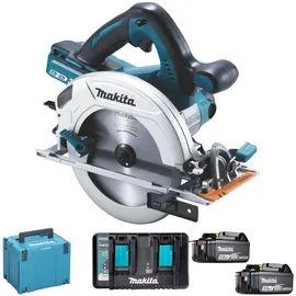 Makita DHS 710 PT2J Akku-Handkreissäge 2x18V mit 2x Akku und Ladegerät