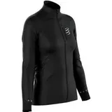 compressport hurricane windproof jacket women black - L