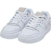Trainingsschuh KARL KANI "Karl Kani Herren KKFWW000218 89 LOW LOGO", Damen, Gr. 37,5, weiß, beige, Leder, Schuhe