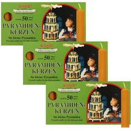 Knox Pyramidenkerzen 14 x 70 mm gelb
