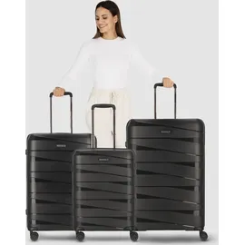 Redolz Essentials 10 Koffer-Set 3-tlg. schwarz/metallic