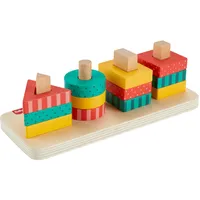 Fisher-Price Stapelspielzeug »Formen-Stapel- und Sortierspielzeug aus Holz, 13 Holzteile