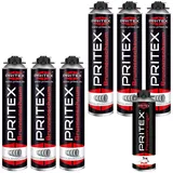 Brunnenschaum Set 6 x 750 ml inkl. Pistolenreiniger Bauschaum Montageschaum