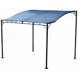 ASS Altenburger ALEOS. AS-S Wand Anbau Pavillon 3 x 2,5 Meter mit Dach 100% wasserdicht UV30+ Model: Tropea anthrazit