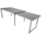 Gardissimo Faro Ausziehtisch 160-260 x 90 x 76 cm Silber