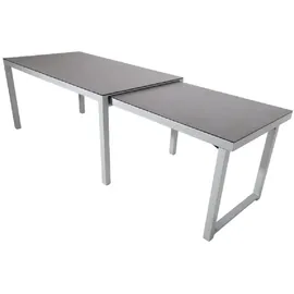 Gardissimo Faro Ausziehtisch 160-260 x 90 x 76 cm Silber