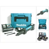 Makita DGD800RFJ Akku-Geradschleifer inkl. Makpac + 2x 3,0Ah Akku + Ladegerät + + (Geradschleifer, 54 W)