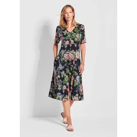 GOLDNER Sommerkleid Floral Blau 40