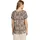 Cartoon Shirtbluse mit Rüschen Patch Braun/Cream 42