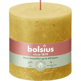 Bolsius Rustik Stumpenkerze 10 x 10 cm honigwaben gelb
