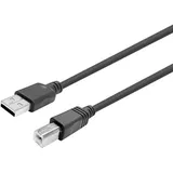 Vivolink PROUSBAB5 USB Kabel 5 m USB 2.0 USB A USB B Schwarz
