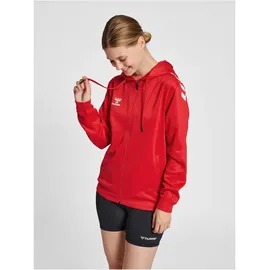 hummel Core XK Poly Kapuzenjacke Damen true red XS