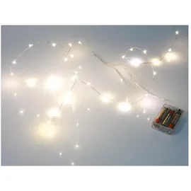 VELLEMAN LED-Lichterkette Batterie 2 m Warmweiß