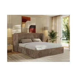 MKS Meble Polsterbett EMORA CLASSIC - braun ¦ Maße (cm): B: 243 H: 111