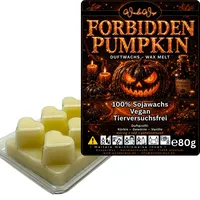 WonderWax Duftwachs Wax Melts für Duftlampe, 6 Herzen Duftmelt Wachsmelt Sojawachs Duftwachs Würfel für Raumdüfte, Wachs Duftöl Winter Indoor Schmelzen für Aromalampe Forbidden Pumpkin