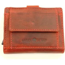GREENBURRY Vintage Kartenetui Herren Portemonnaie rot