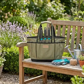 Gardena Gartentasche für Gartenwerkzeug mit mehreren Taschen grün
