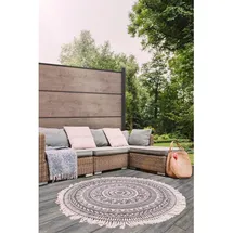 GROJA Lamellenzaun 180 x 45 cm grau HPL 1 St.