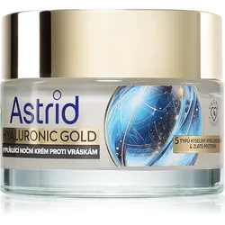 Astrid Hyaluronic Gold Nachtcreme gegen Falten mit Proteinen 50 ml