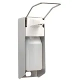 Papstar Medi-Inn Wandspender Aluminium, mit Langarmhebel, inkl. Leerflasche 500 ml 10 Stück
