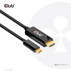 Club 3D Adapterkabel - HDMI männlich zu 24 pin USB-C männlich - 1.8 m - aktiv, u