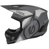 O'Neal 3SRS Vision Motocross Helm, schwarz-grau, Größe XL