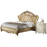 JVmoebel Schlafzimmer-Set Doppelbett Schlafzimmer Nachttisch mit 3 Schubladen Möbel Weiß 3tlg., (3-tlg), Made in Europa weiß