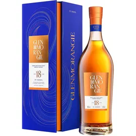 Glenmorangie 18 Years Old Extremely Rare Highland Single Malt Scotch 43% vol 0,7 l Geschenkbox