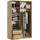 masseno Schwebetürenschrank VARO 120 x 205 x 60 cm Braun