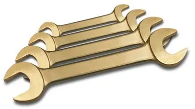 Doppelmaulschlüssel-Satz, 12-teilig, Schlüsselweite 6-32 mm, Sonderbronze, funkenfrei, für Ex-Zonen