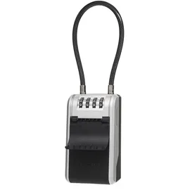 Master Lock Schlüsselkasten 5482EURD mit abnehmbarem Bügel Schwarz/Silbergrau