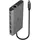 Lindy 43323 laptop-dockingstation - portreplikator Kabelgebunden USB 3.2 Gen 1 (3.1 Gen 1) Type-C Schwarz, Grau
