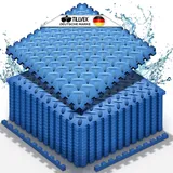 tillvex Pool Bodenschutzmatte Blau - 60 Stück Unterlegmatte für Pool & Planschbecken Poolmatte Bodenmatte Outdoor Poolunterlage Bodenschutz Matten wärmeisolierend | Whirlpool Bodenfolie weich