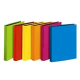 Veloflex 1151 300 Ringbuch VELOCOLOR - A5, Karton, 2-D-Ring, Dürchmesser 25 mm, farbig sortiert