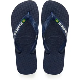 havaianas Brasil Logo Blau 37