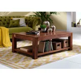 MASSIVMOEBEL24.DE Couchtisch Akazie 120x75x45 nougat lackiert OXFORD #318