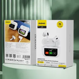 DUDAO U19 In-Ear Bluetooth 5.3 Kopfhörer LED-Anzeige - Weiß - Weiß