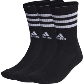 adidas Cushioned Crew Socks 3 Pairs, Socken, Schwarz-Weiss, M, Unisex-Adult
