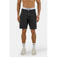 Pegador Jeansshorts "Bostic Jeans Shorts", Herren, Gr. 31, N-Gr, schwarz (washed schwarz), Denim/Jeans, Obermaterial: 100% Baumwolle, regular fit ca. Mitte Oberschenkel, Jeans Jeansshorts, Baumwolle, regular fit