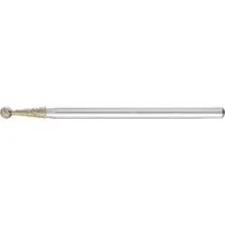 PFERD Diamant-Schleifstift Kugel Ø3,0mm Schaft-Ø3 mm D181 (grob) zum Entgraten von Profilen