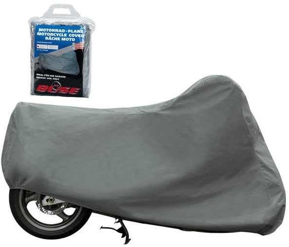 Büse Motorfiets Cover Binnen, zilver, XL