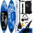 Kesser SUP Board Set Stand Up Paddle Board Premium Surfboard 320 x 76 x 15 cm blau