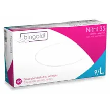 Bingold Nitril 35 schwarz, 100 Stück, - L