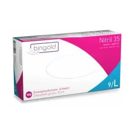 Bingold Nitril 35 schwarz, 100 Stück, - L