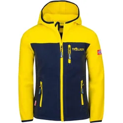 Kinder Fleecejacke Stavanger Trübes Gelb/Marineblau Gr. 86 - 13-18 Monate