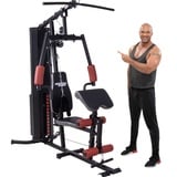 Miweba Sports 50in1 Kraftstation MK500 Pro - 60 kg Seilzug - Fitnessstation - Butterfly - Zugturm - Multifunktions-Hometrainer (MK500 Kraftstation)