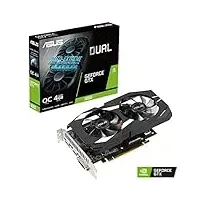 ASUS NVIDIA GeForce GTX 1650 Dual OC 4G Gaming Grafikkarte (PCIe 3.0, 4GB DDR5 Speicher, HDMI, DVI, Displayport)