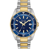 Bulova Men's Analog Quartz Uhr mit Edelstahl Armband 98B334
